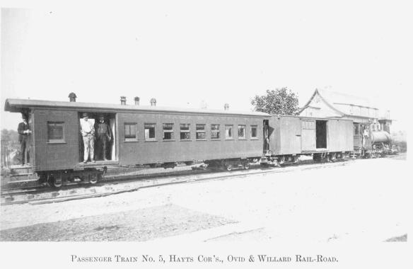 7 Passenger Train No. 5, Hayts Cor's., Ovid & Willard Rail-Road