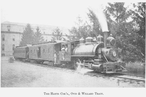 9 The Hayts Cor's., Ovid & Willard Train