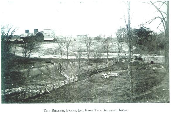 The Branch, Barns, &c., From The Simpson House - Wayne E. Morrison, Sr. 1978